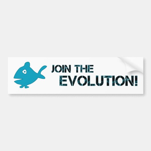 BMP doet mee aan de evolutie! Bumpersticker (Voorkant)