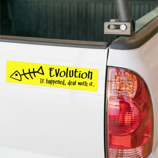 BMP Evolutie Reality Check v1.4 Bumpersticker (Op Truck)