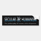 BMP-filosofie van seculair humanisme Bumpersticker (Voorkant)