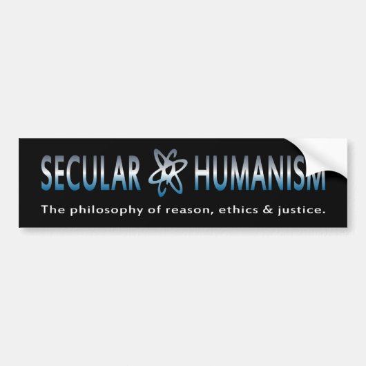 BMP-filosofie van seculair humanisme Bumpersticker (Voorkant)