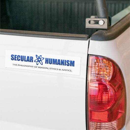 BMP-filosofie van seculair humanisme Bumpersticker (Op Truck)