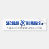 BMP-filosofie van seculair humanisme Bumpersticker (Voorkant)