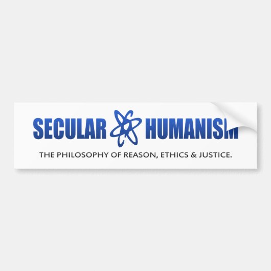 BMP-filosofie van seculair humanisme Bumpersticker (Voorkant)