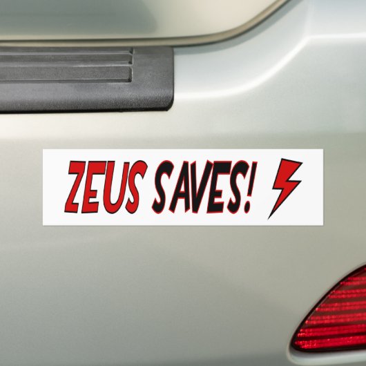 BMP Zeus redt!!! Bumpersticker (Op auto)