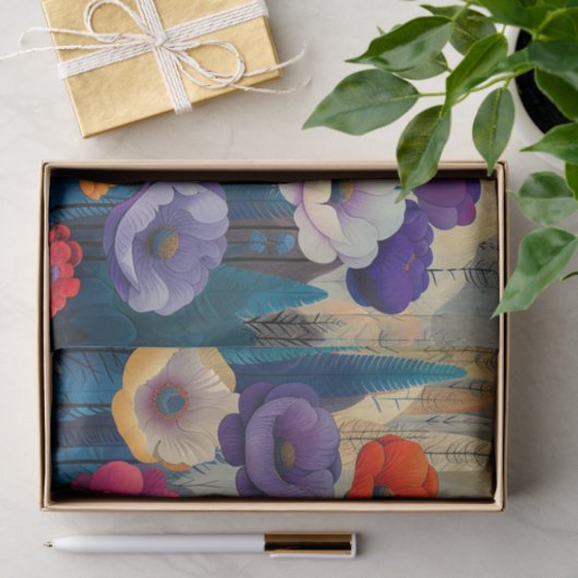 BMSC Bloementuin, V2 Tissuepapier (Geschenk)