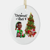 BMSC Christmas Elf Ornament, V3 Keramisch Ornament (Rechts)