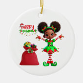 BMSC Christmas Elf Ornament, V4 Keramisch Ornament (Voorkant)