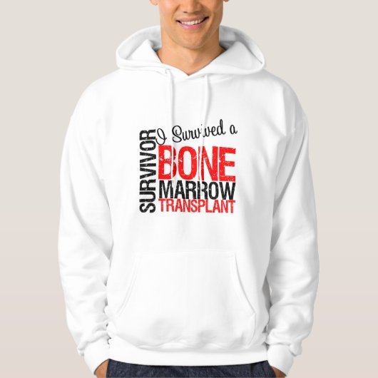 BMT Survivor - ik heb een beenmergtransplantatie o Hoodie (Voorkant)