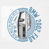 BMW 2002 FAQ Blaket Fleece Deken (Voorkant (Horizontaal))
