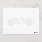 BMW 328 1936 BRIEFKAART (Achterkant)
