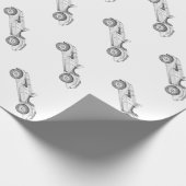  BMW 328 Illustration Wrapping Paper Cadeaupapier (Hoek)