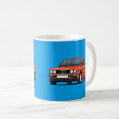 BMW 3 reeks, E30, glanzend rood Koffiemok (Voorkant rechts)
