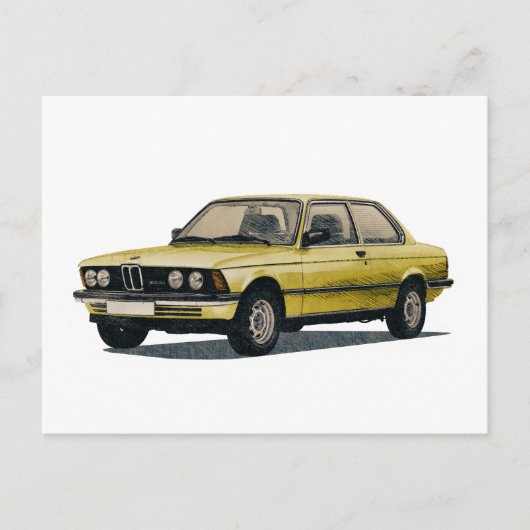 BMW auto Briefkaart (Voorkant)