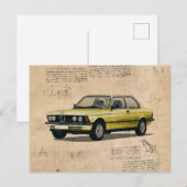  BMW auto Briefkaart (Voorkant / Achterkant)