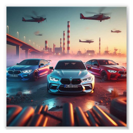 BMW auto's geweldig super mooi poster (Voorkant)