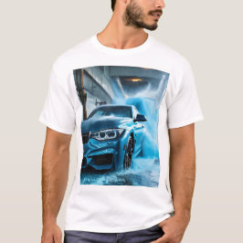 "BMW Blue: Mannen T-Shirt Design voor autoliefhebb