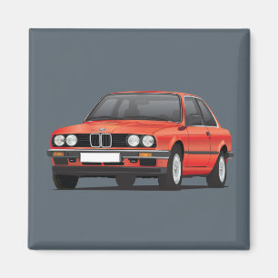 BMW E30 (3-serie) rood Magneet
