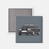 BMW E30 (3-serie) zwart Magneet (Voorkant / Achterkant)