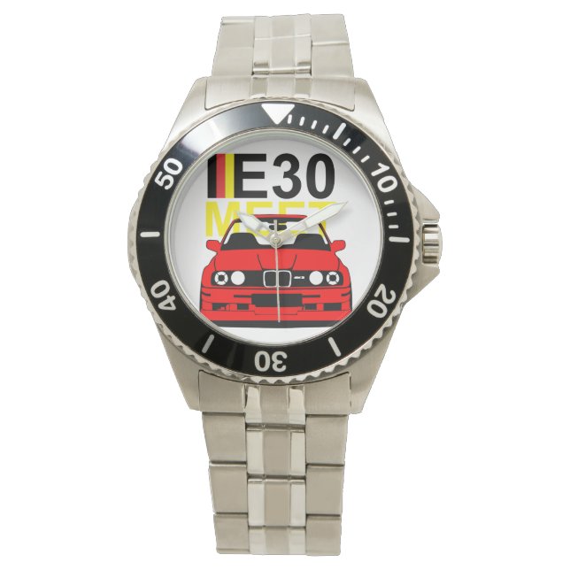BMW E30 Aangepaste Roestvrij Staal Horloge Armband (Voorkant)