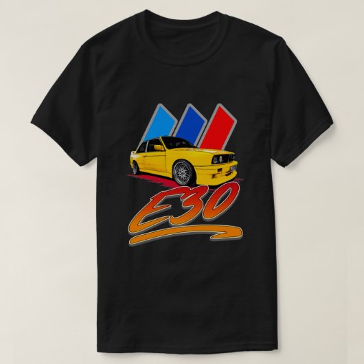 BMW E30 mannen Tshirts (Design voorkant)