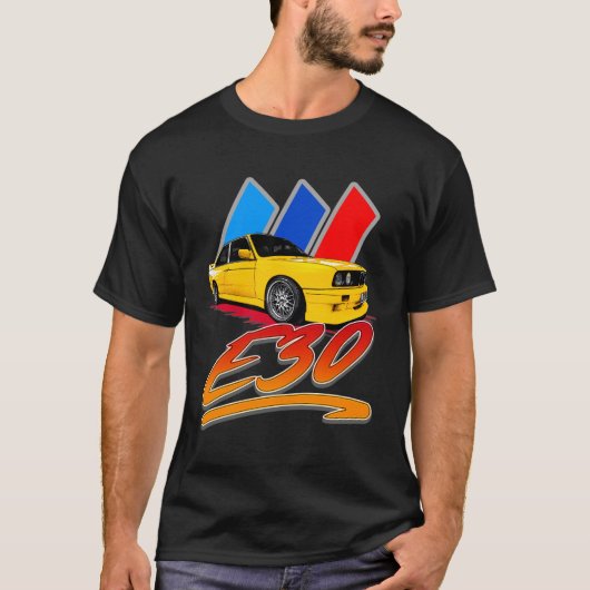 BMW E30 mannen Tshirts (Voorkant)