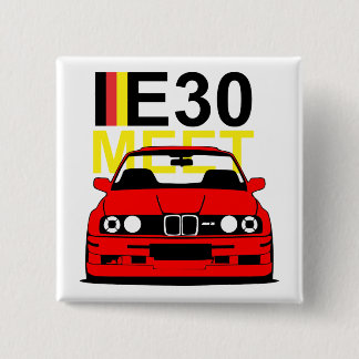 BMW E30 ontmoeten Button Badge