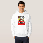BMW E30 ontmoeten Hoodie (Voorkant volledig)