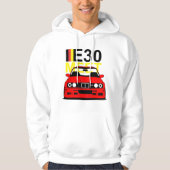 BMW E30 ontmoeten Hoodie (Voorkant)