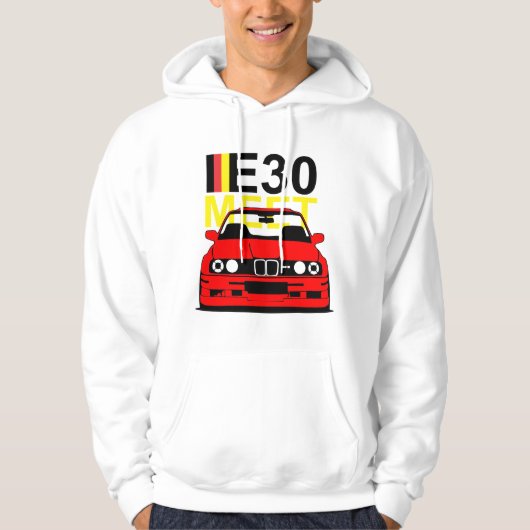 BMW E30 ontmoeten Hoodie (Voorkant)