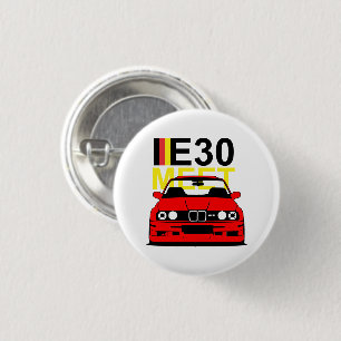 BMW E30 ontmoeten Ronde Button 3,2 Cm