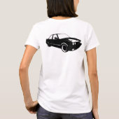 BMW E30 sedan en badge T-shirt (Achterkant)