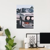 BMW E36 Auto Poster Oldtimer (Thuiskantoor)