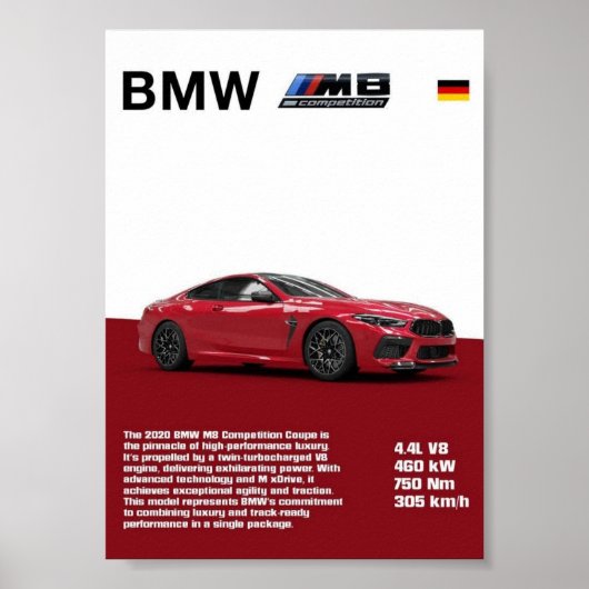BMW High-Performance Luxe Poster (Voorkant)