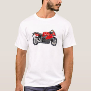 BMW K 1300S handschilderde kunstborstel Sjabloon T-shirt