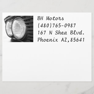 BMW koplampen briefhoofd