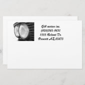 BMW-koplampen Briefpapier (Voorkant / Achterkant)