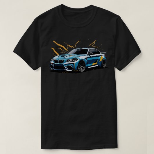 BMW M2 f87 Graffiti Stijl T-shirt (Design voorkant)