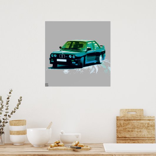 BMW M3 E30 POSTER (Keuken)