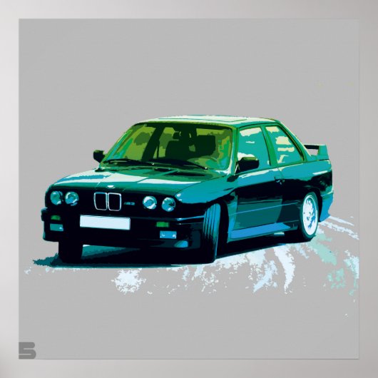 BMW M3 E30 POSTER (Voorkant)