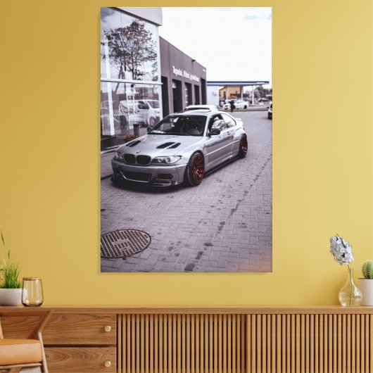 BMW M3 E46 CANVAS AFDRUK (Insitu (Woonkamer))