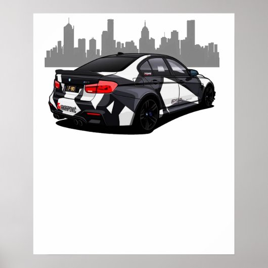 BMW M3 F80 POSTER (Voorkant)