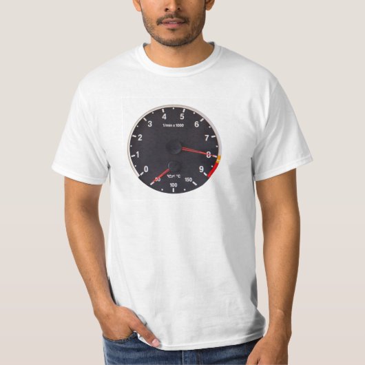 BMW M3 M5 Tachometer T-Shirt (Voorkant)