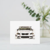 BMW M3 Racing Car Hand Painted Art Brush Sjabloon Briefkaart (Staand voorkant)
