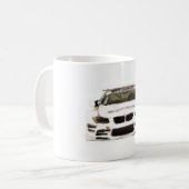 BMW M3 Racing Car Hand Painted Art Brush Sjabloon Koffiemok (Voorkant links)