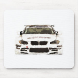 BMW M3 Racing Car Hand Painted Art Brush Sjabloon Muismat
