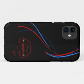 BMW M3 Stripes iPhone5 Hoesje-Mate Hoesje (Achterkant (horizontaal))