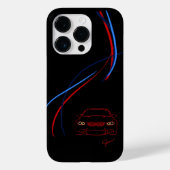 BMW M3 Stripes iPhone 14 Hoesje (Achterkant)