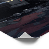 BMW M3 Sunset Street Art Poster (Hoek)