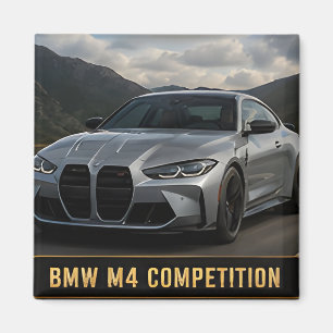 BMW M4 Competition moderne prestaties sportwagen Magneet