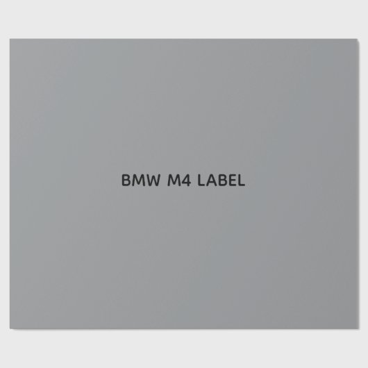BMW M4 ETIKET CADEAUPAPIER (Vlak)